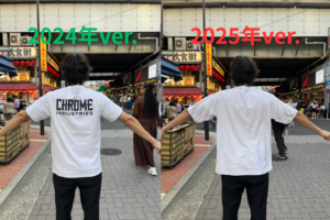 Comparison of old and new CHROME LSC TEE models in size L