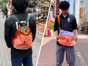 トートバッグとバックパックの2WAY仕様、多機能ショルダーバッグ コトパクシ タール