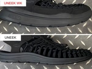 keen uneek wk ソールが反り上がったキーン・カーブ
