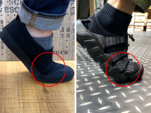 ハイパーポートH2 アッパーがしっかり足にフィット