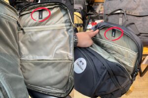 WORKとLIFEを分けて収納できる2気室仕様のTHULEバッグ