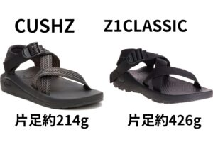 Chaco Z1Classicの約半分の超軽量モデル