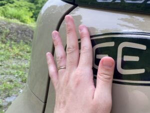 キーン　ロゴステッカー　貼り付け方法