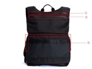 CHROME AXCEL BRIEF PACK SLIM 収納スペース