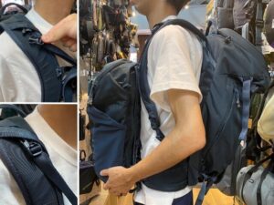 スーリー　ランドマーク60L　前に取り付け可能なサブバッグ