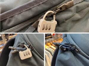 スーリー ランドマーク60L 鍵を取り付けられるジッパー