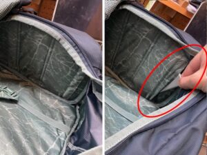 スーリー ランドマーク60L　隠れたポケットで貴重品保護