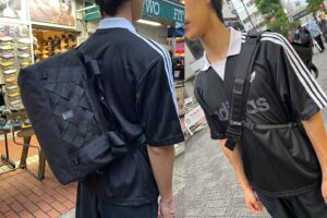 CHROME messenger bag style with close body fit and custom buckle option