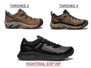 KEEN HIGHTRAIL vs TARGHEE comparison