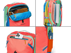 cotopaxi アルパ28lトラベルパック　小物の収納に便利な多彩なポケット