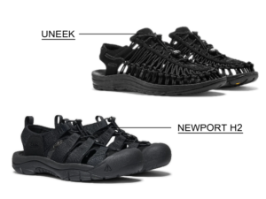 KEEN classic sandals UNEEK and NEWPORT