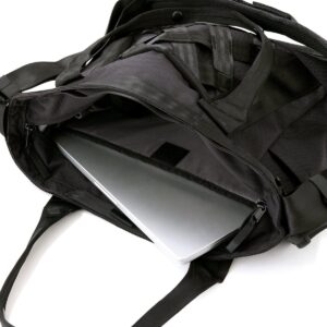 Inside view of the BARRAGE OFFICE 16L TOTE with PC sleeve and small pockets