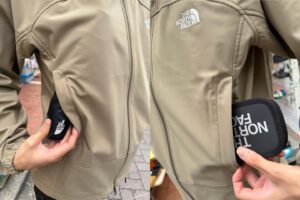 Spacious zippered pockets on the Advanced Jacket for convenient daily use.