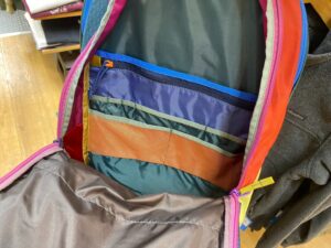 Cotopaxi Allpa Daypack 26L main compartment organizer
