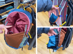 Cotopaxi Elqui 18L Backpack multiple stretch pockets