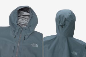 Adjustable hood and hem detail