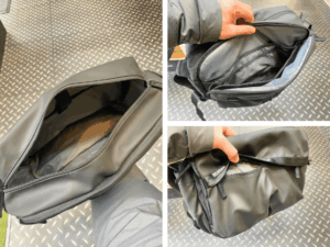 クローム　パックショルダー　豊富な収納ポケット