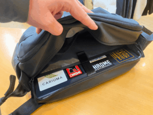 chrome pac shoulder 12l 14インチのpcも収納可能