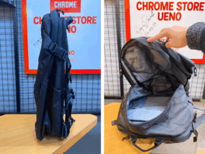 chrome extlek 大きく開く収納スペース