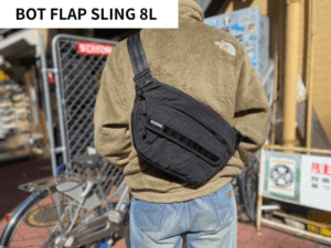 chrome bot flap sling 8l 着用画像