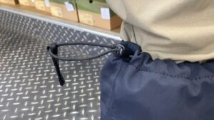 ノースフェイス　TNFロングレインブーツWP 履き口のドローコードで絞めつけの調節可能