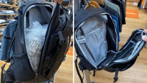 サロモン　トレイルブレイザー30 大きく開くメインコンパートメント
