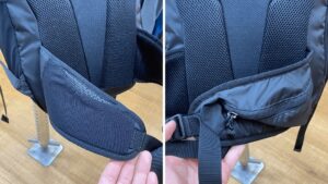 サロモン　トレイルブレイザー30 ウエストベルトにも2種類のポケット付き