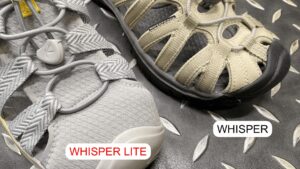 keen whisper lite アッパー素材の比較