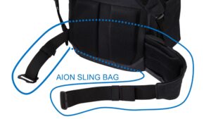 THULE AION SLING BAG バックパックと組み合わせられる構造