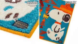 pendleton snoopy タフティング ラグマット ダイアモンドピーク　商品画像