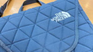 north face geoface shoulder 特徴的な素材
